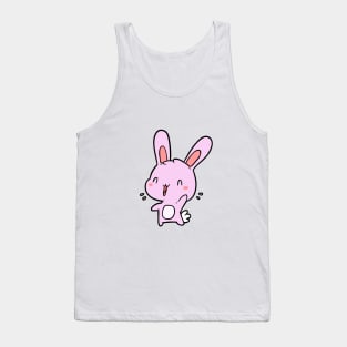 Cartoon Pink Rabbit Tank Top